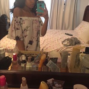 off the shoulder dress